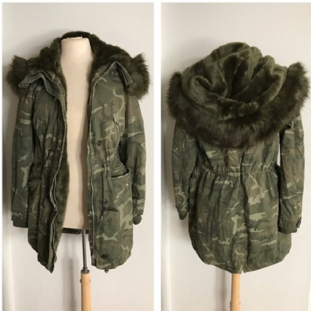 ZARA Camouflage Parka - Picture 6 of 8